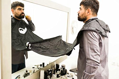Beard apron for clean shaving ! keep your sink, bathroom and car clean with goodone beard catcher apron !