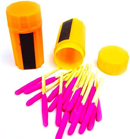 Windproof, Waterproof Camping Matches - Survival Matches Firestarter - 2 Pack