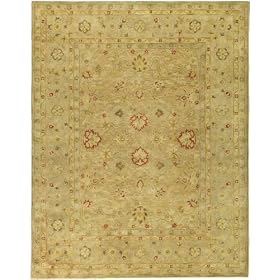 Safavieh Antiquities AT822B Light Brown 8' x 10' Handmade Hand-Spun Wool Area Rug