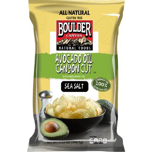 Boulder Canyon Cut Potato Chips, Avocado Oil and Sea Salt, 5.25 Ounce (Pack of 12)
Boulder Canyon Cut Potato Chips, Avocado Oil and Sea Salt, 5.25 Ounce (Pack of 12)