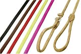 Leine mit Halsband BUFFALO aus Leder RUND in 6 Farben