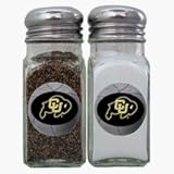 Review Bergamot  / Colorado Buffaloes Basketball Shaped Logo Salt and Pepper Shaker Set
