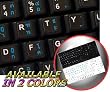 THAI ENGLISH NETBOOK KEYBOARD STICKERS BLACK BACKGROUND