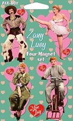 I Love Lucy Zany Four Piece Refrigerator Magnet Set