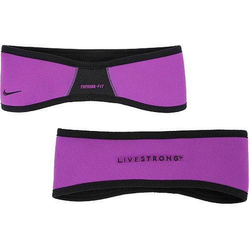 Nike LIVESTRONG Womens Reversible Thermal Running Headband (Violet)