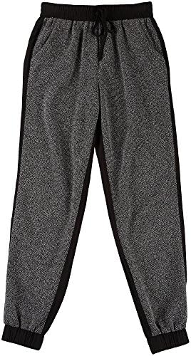 Joe Benbasset Womens Two Tone Knit Jogger Pants Small Black