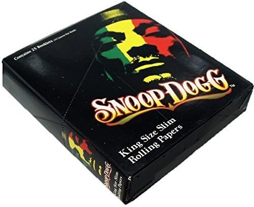 Snoop Dogg King Size Slim Rolling Papers Box of 25 Booklets by Snooop Dogg