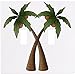 Coconut Palm Trees Wallplate Decorative Switch Plate Cover (2 Gang - Double T.
