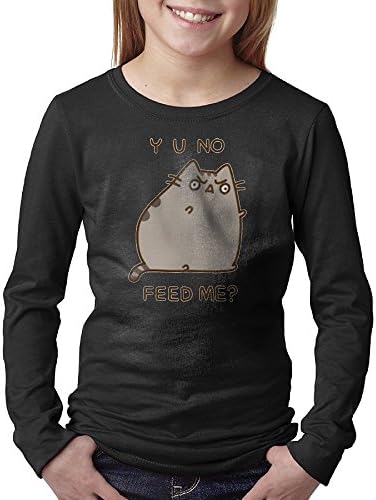 Unisex Pusheen The Cat Yo No Feed Me Youth Long T Shirt