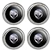 Alien Head in Space Metal Craft Sewing Novelty Buttons - Set of 4