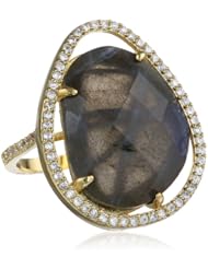 Marcia Moran "Russet" Small Cubic-Zirconia Organic Ring