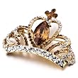 Yellow Swarovski Crysta November Birthstone Crown Brooches And Pins