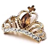 Yellow Swarovski Crysta November Birthstone Crown Brooches And Pins