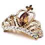 Yellow Swarovski Crysta November Birthstone Crown Brooches And Pins
