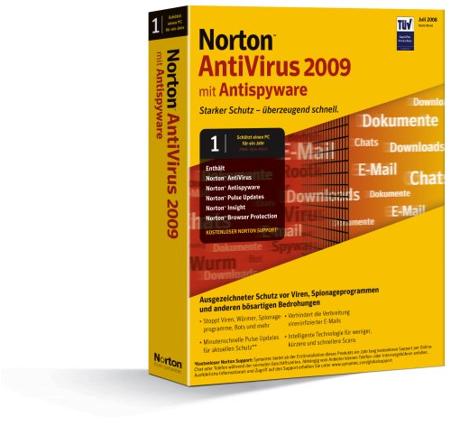 Childrens Toyshop  Software : Norton AntiVirus 2009 1 Benutzer - deutsch