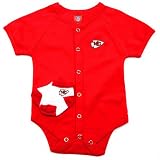 Kansas City Chiefs Team Color Newborn/Infant Creeper and Bootie Set