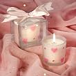 Pink Heart Candles