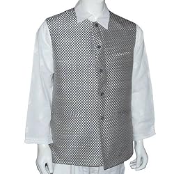 Mens Outerwear Silk Vest Handmade in Banaras Size S