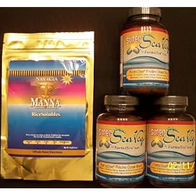 (3btls) Super Sea Veg & Manna RiceSolubles (1pk) WholeFood Nutrition (3btls) Super Sea Veg & Manna RiceSolubles (1pk) WholeFood Nutrition