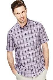 Pure Cotton Easycare Large Grid Checked Shirt