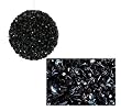 Lavish Black Fully Sequined & Beaded Christmas Ball Ornament 4.25" (110mm)
