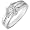 1ctw Princess Diamond Ring in 14k White Gold (HI/I1)- Size 5