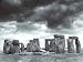 L DIXON STONEHENGE 19.75"X15.75" PHOTOGRAPHY BLACK WHITE ART PRINT CAM5098-2
