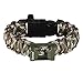 Gonex 550 Paracord Premium Paracord Bracelet with Fire Starter Military Survival Parachute Cord(British Woodland camo)