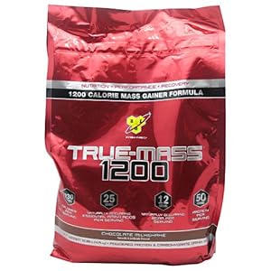 BSN True Mass 1200 Protein & Carbohydrate Drink Mix Chocolate Milkshake -- 10.38 lbs