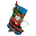 Bucilla Fishing Santa Stocking Kit [Warning: Choking hazard small parts]