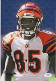 CHAD OCHOCINCO SIGNED AUTOGRAPHED PHOTOGRAPH CINCINNATI BENGALS COA JSA CERTIFIED