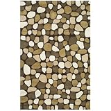 Safavieh Soho Collection SOH814A Handmade Dark Brown New Zealand Wool Area Runner, 2.6-Inch by 8-Feet