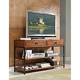 Home Style 5050-06 Modern Craftsman Media Console, Distressed Oak Finish