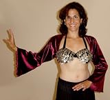 Stretch Velvet Tie-on Blouse