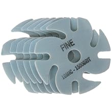 JoolTool 3M Blue Abrasive Disc, Trizact, 3" Diameter, 10 Micron/Grit 1500 (Pack of 6)