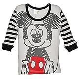 ディズニー【Disney】 ミッキー＆ミニー プリント長袖丸首Ｔシャツ (70ｃｍ, ミッキー（05）)