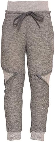 Simply Pinky Big Girls Grey Zipper Knee Detail Tie Sporty Casual Pants 10