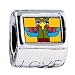 Soufeel Colorful Bird Sculpture Love European Beads Fits All Pandora/troll/chamilia