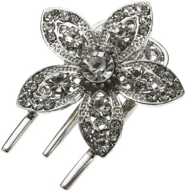 Accessorize Womens Crystal Flower Slide