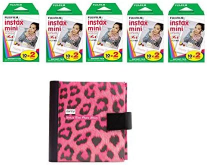 Fujifilm Instax Mini Camera Essentials Kit: Pink Photo Album and Film (100 images) by MPC