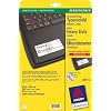 Avery Zweckform Etiketten L6011-20, 20 Blatt, Kennzeichen-Etiketten aus Polyester f�r Inventarbeschriftung, 63, 5 x 29, 6 mm