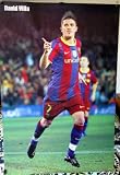 David Villa vert. POSTER 23.5 x 34 Spain Barcelona soccer football star player