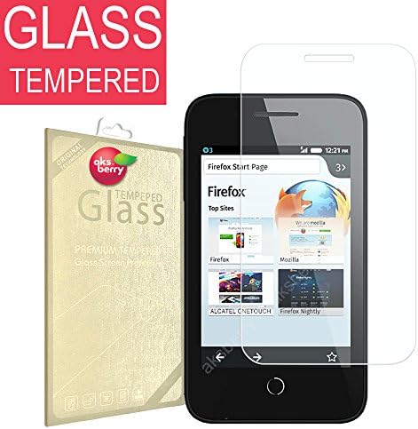 Alcatel One Touch Fire C 4019 4020 [ Tempered Glass ] Screen Protector, Aksberry(R) Premium Ballistic Glass, [ 0.2mm thickness ] Ultra Clear (Lifetime Warranty)