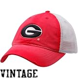 Nike Georgia Bulldogs Youth Red Washed Trucker Flex Fit Hat