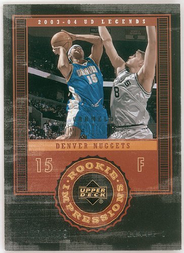 Carmelo Anthony 2003-04 Upper Deck Legends Rookie Level 1 Serial #850/999