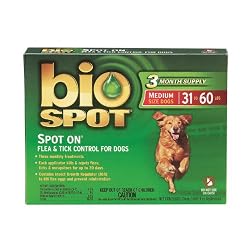 Farnam Bio Spot On Flea & Tick Control for Dogs 31 to 60-lbs