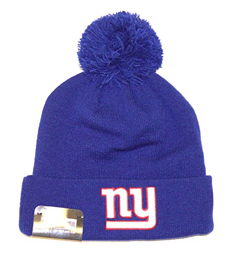 NFL Licensed New Era Basic Pom Beanie (New York Giants)
