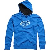 Fox Racing Moonlight Fleece Youth Boys Hoody Pullover Sportswear Sweatshirt w/ Free B&F Heart Sticker Bundle - Blue / Medium