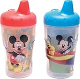 The First Years Mickey Mouse Clubhouse Mickey Mouse Insulated 9 oz Spill-Proof Sippy Cup 2 Pack