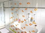 HAB & GUT (DV044) Duschvorhang 180 x 180 mit Fischen